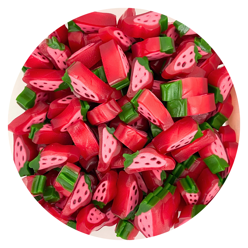 Vidal Strawberry Licorice Slices – Fruity & Chewy Candy Delight, 2lbs (1kg)