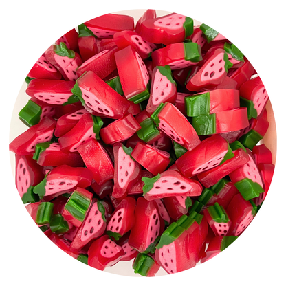Vidal Strawberry Licorice Slices – Fruity & Chewy Candy Delight, 2lbs (1kg)
