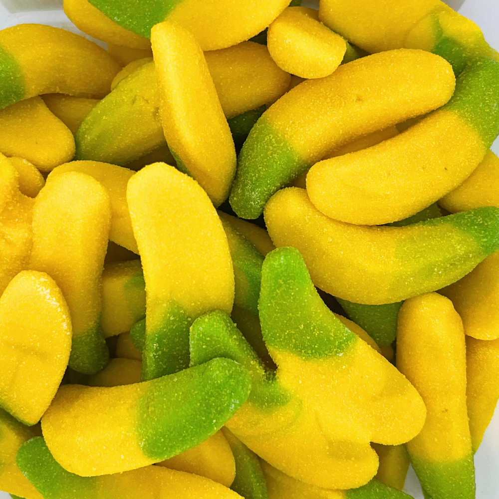 Vidal Filled Bananas – Chewy Banana Candy with Creamy Filling, 1kg (2 lbs)