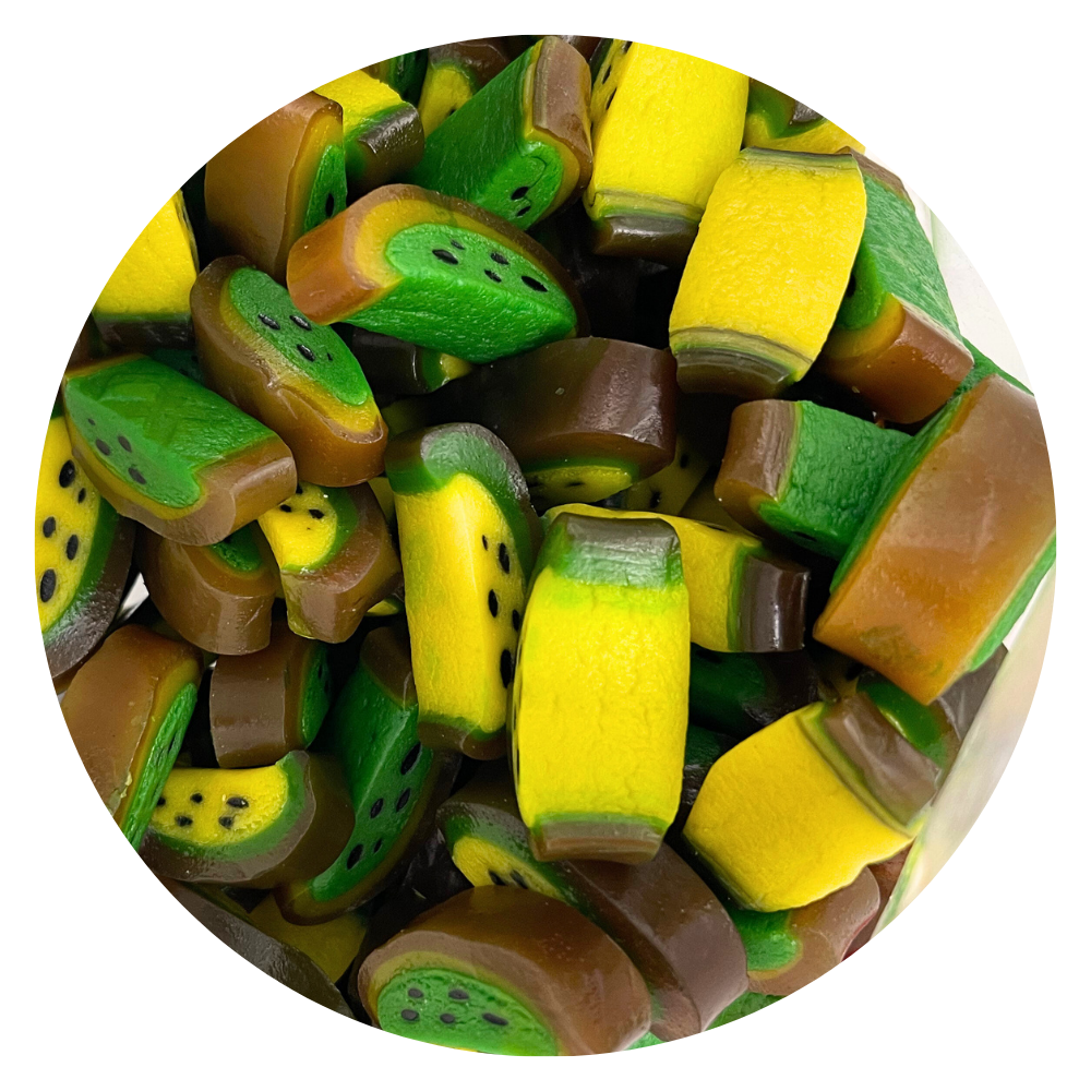 Kiwi-Lakritz-Gummibärchen – 1-kg-Großpackung – Zäher und fruchtiger Genuss