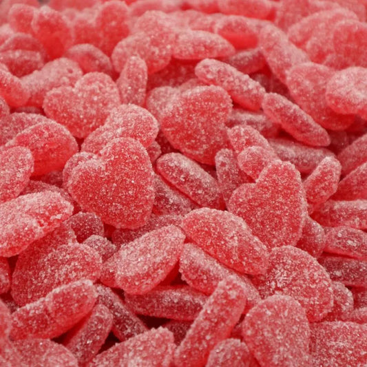 Schwedische Zuckerherzen – Köstliche, zuckerüberzogene, weiche und zähe Pick-Mix-Leckereien für alle Gelegenheiten, Süßigkeiten in Großpackungen